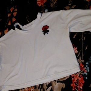 Rose crop top